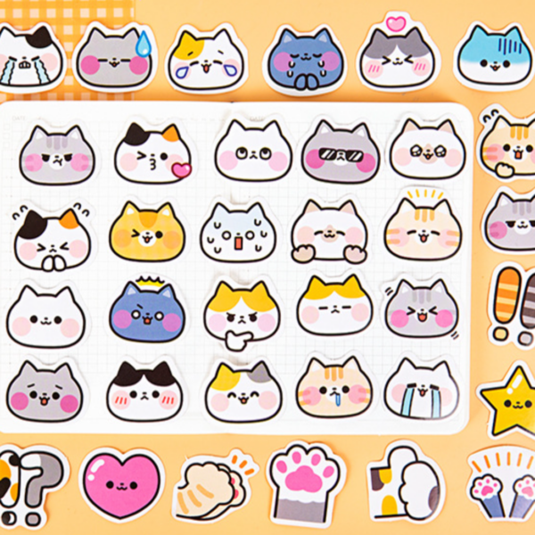 omgkawaii Decorative Stickers Kawaii Cat Stickers