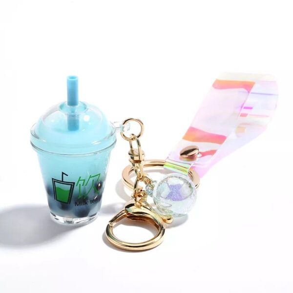 omgkawaiii Blue Bubble Tea Kechain