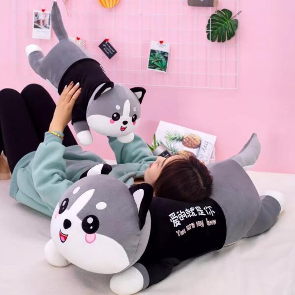 omgkawaiii 🐰 Land Animals Plushies Cute Stuffed Huge Husky Dog Plush