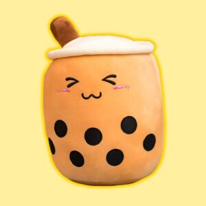 omgkawaiii 🍹 Other Plushies 25 CM / Brown close eyes Bubble Tea Boba Plush