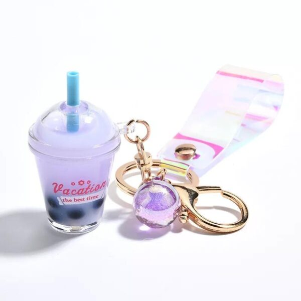 omgkawaiii Purple Bubble Tea Kechain